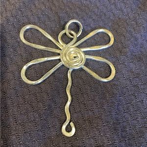 Sterling Silver Dragonfly pendant and 18in chain.